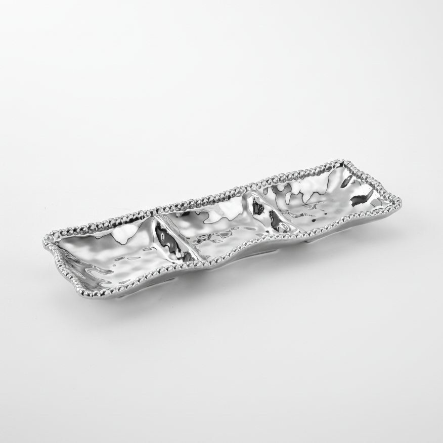 Three Section Serving Piece