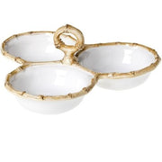 Bamboo Cocktail Tripler Serve Plate