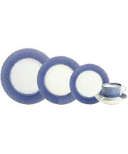 Blue Lace 5 Piece Place Setting
