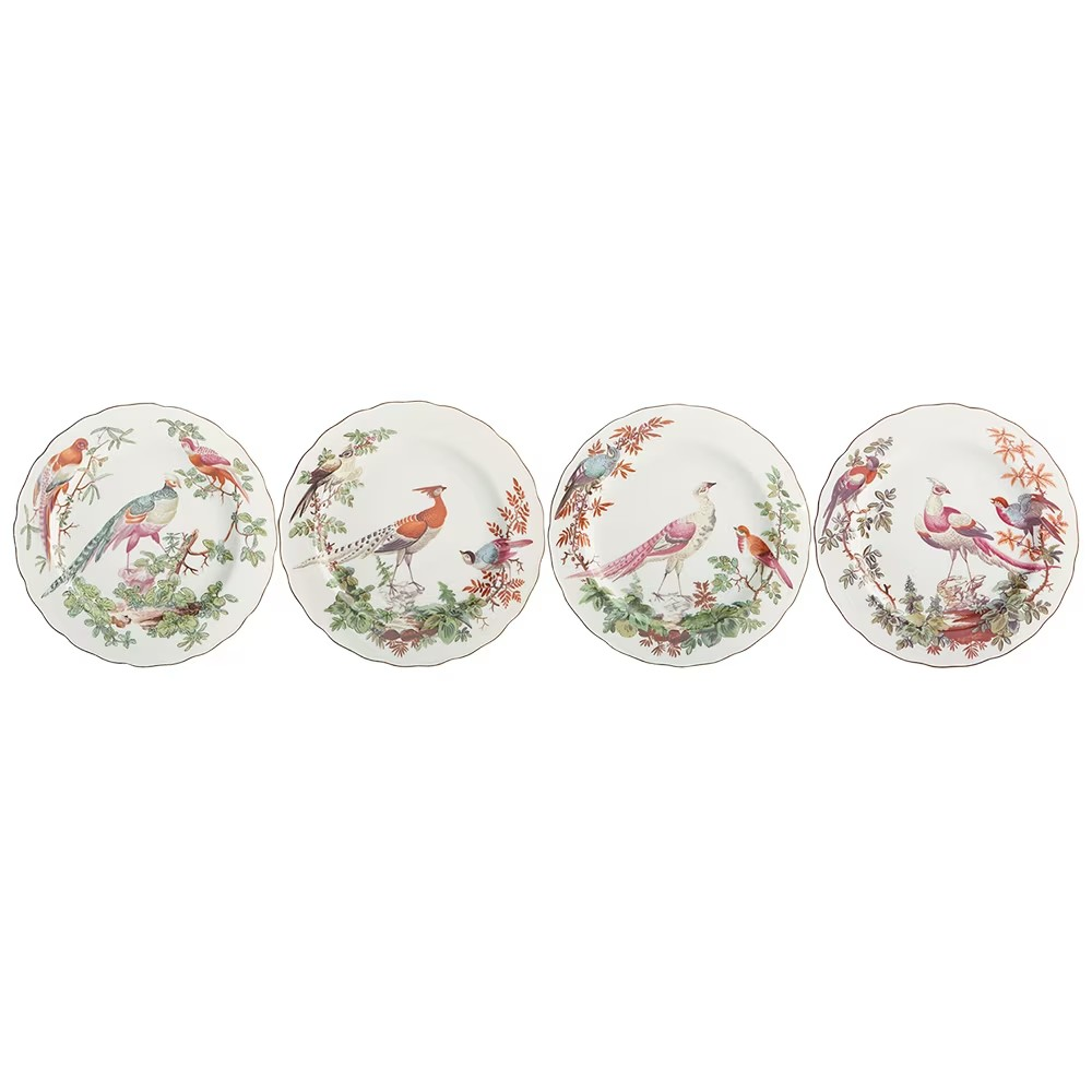 Chelsea Bird Dessert Plates Set of 4