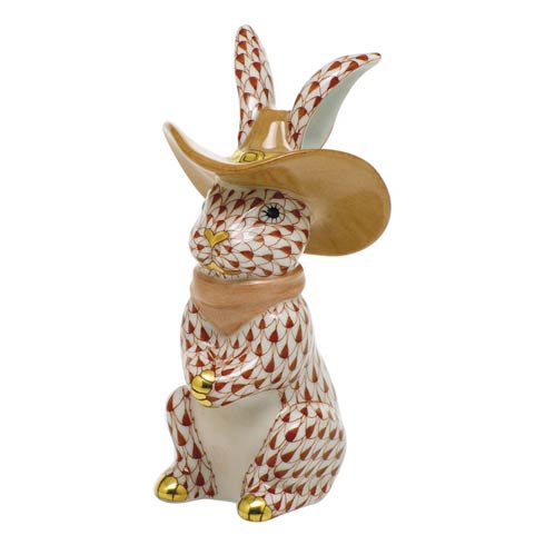 Cowboy Bunny Figurine