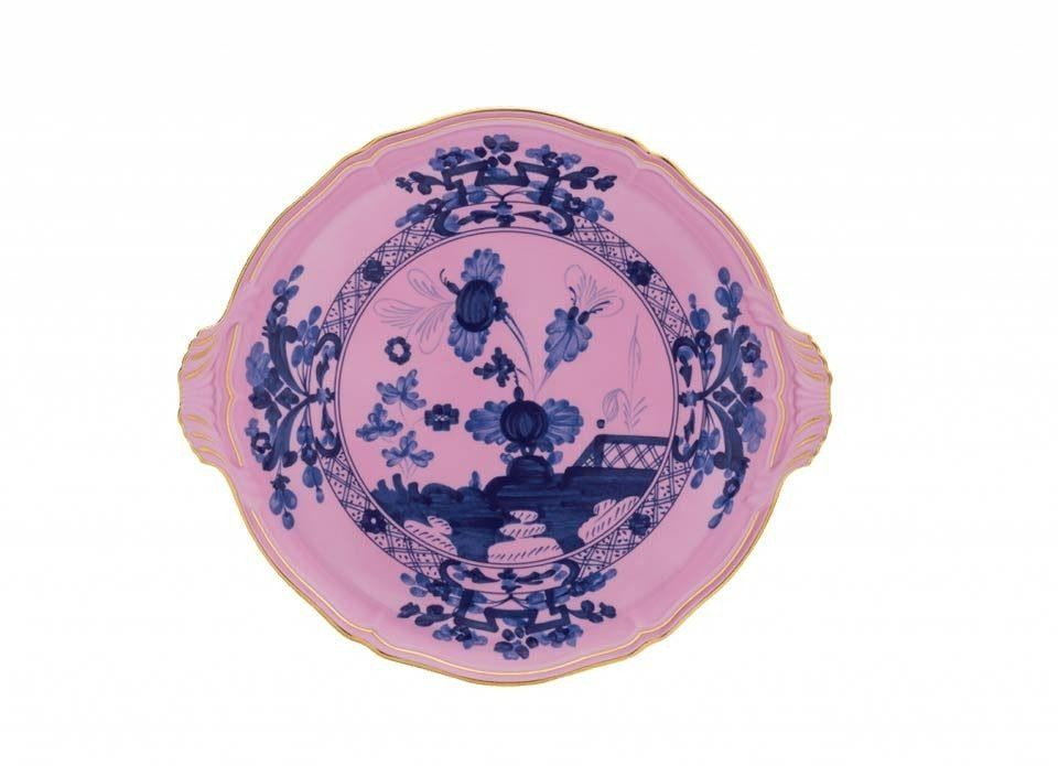 Oriente Italiano Round Cake Plate with Handles