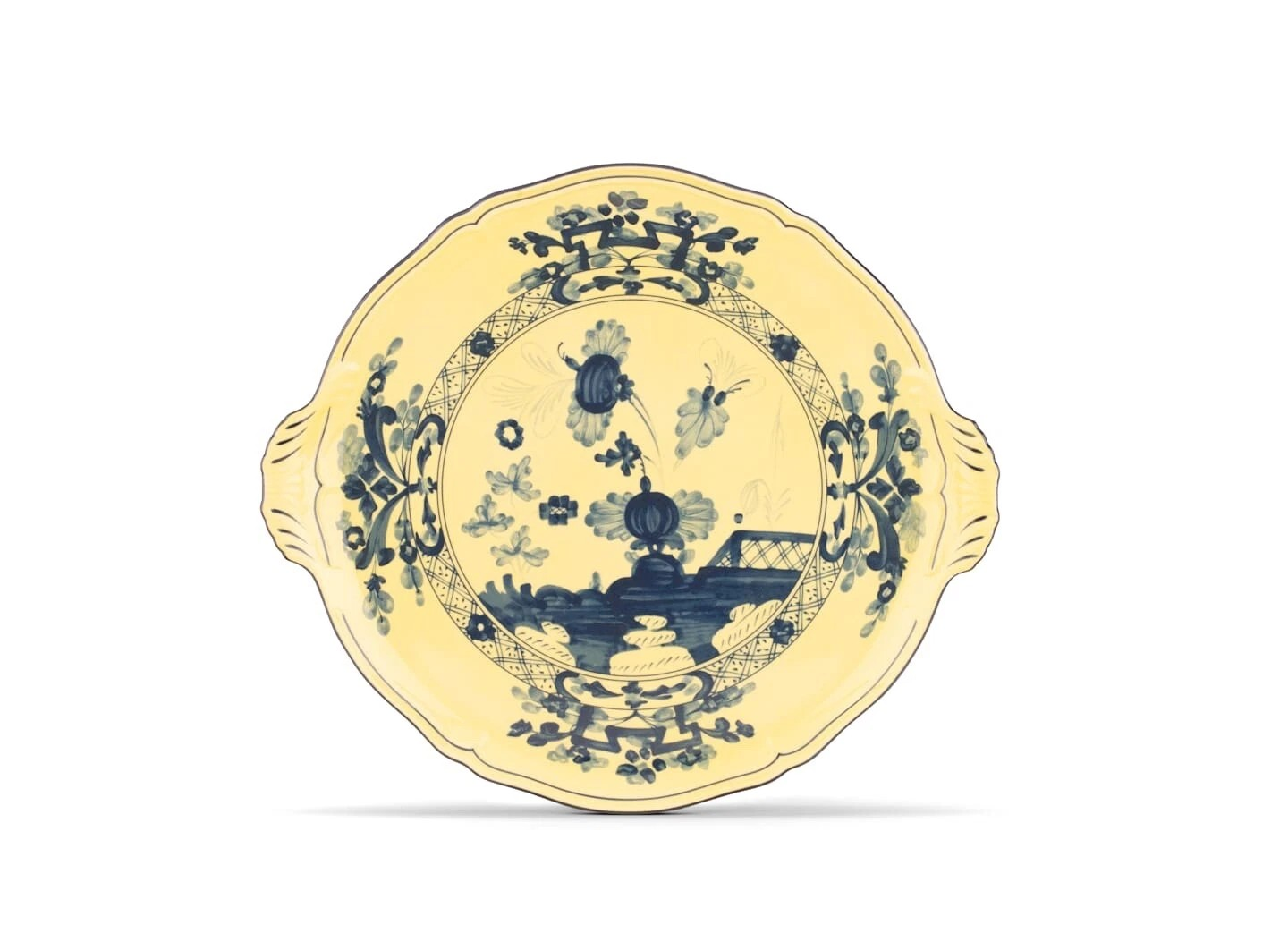 Oriente Italiano Round Cake Plate with Handles