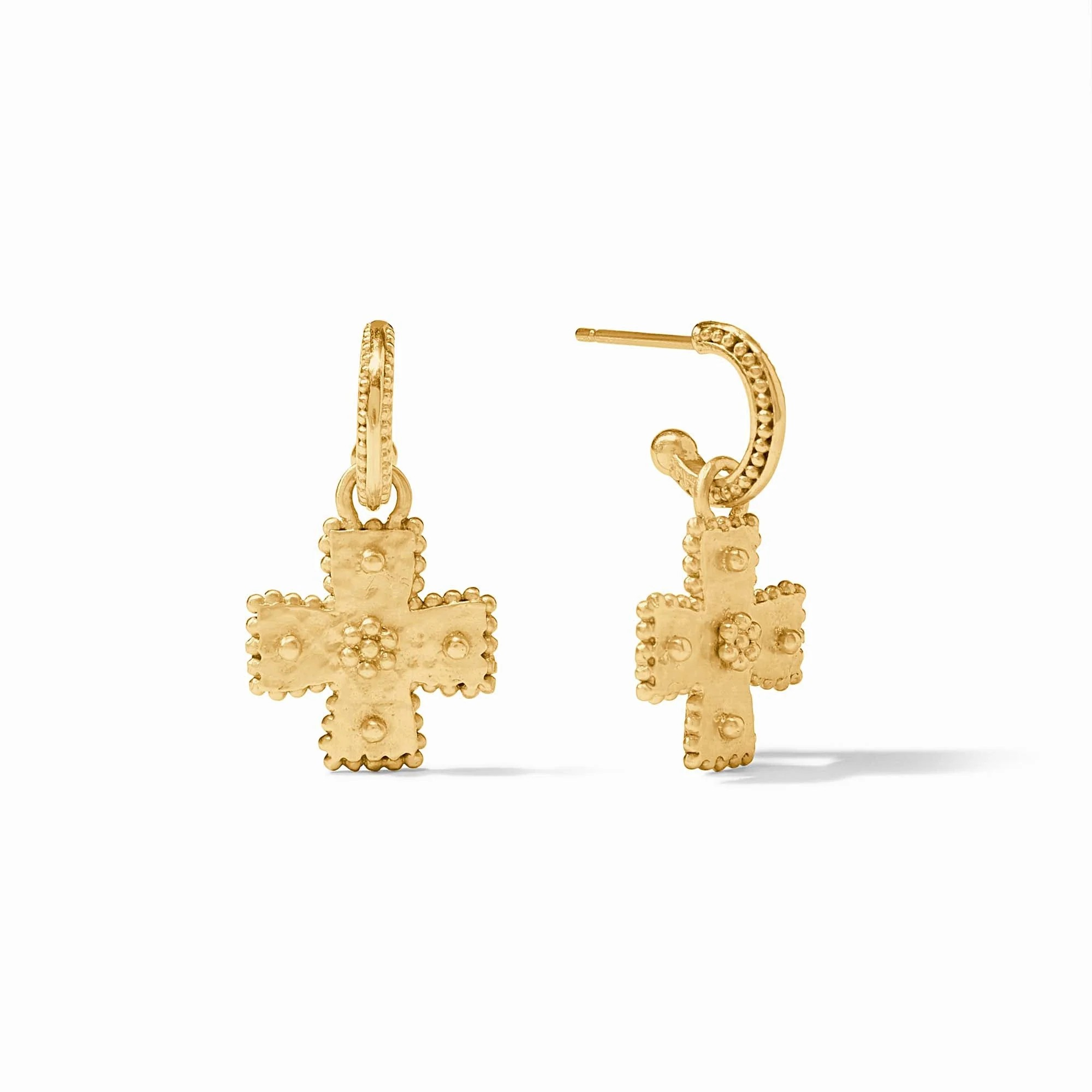 Malta Gold Canterbury Hoop & Charm Earring