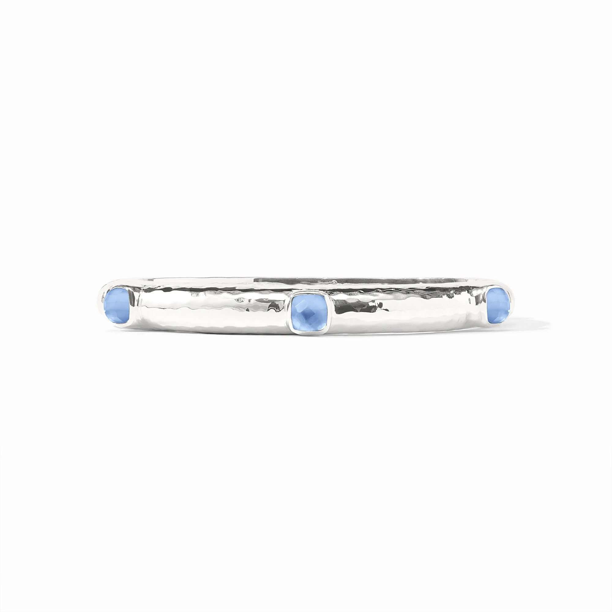 Catalina Stone Hinge Silver Bangle