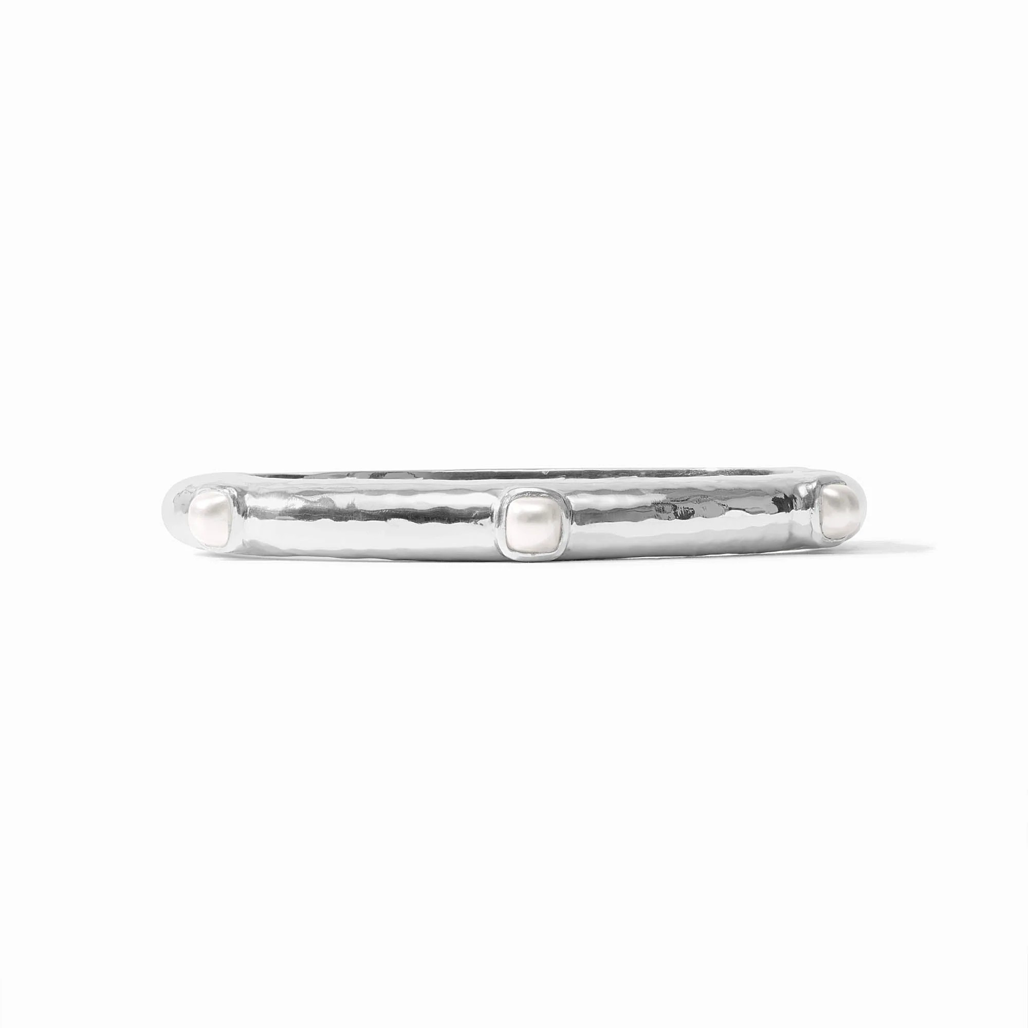 Catalina Stone Hinge Silver Bangle