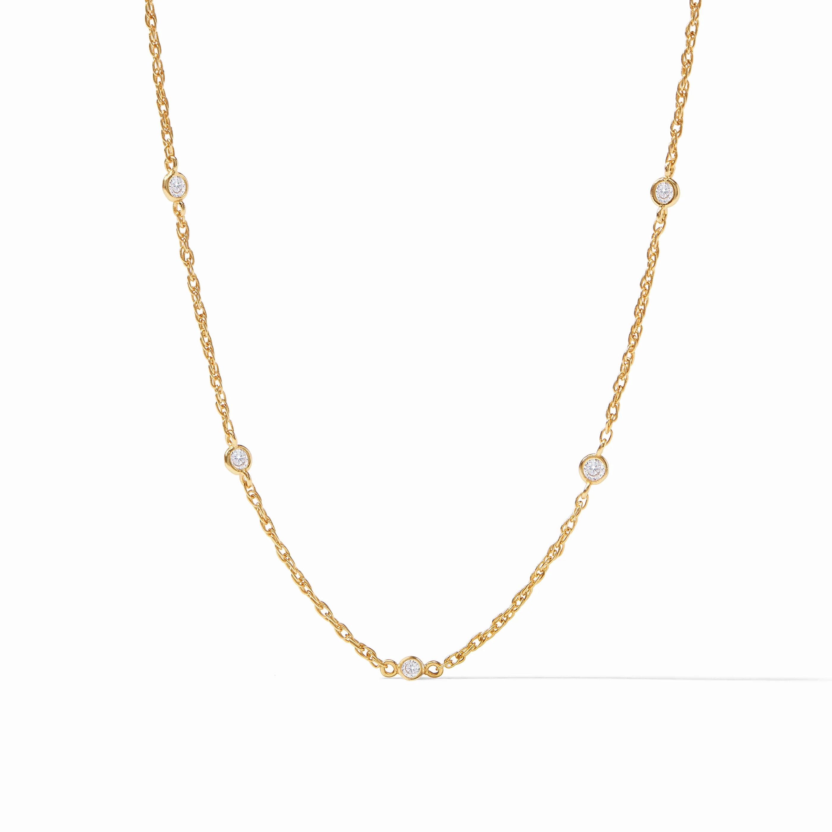 Celeste Gold Delicate Station Necklace