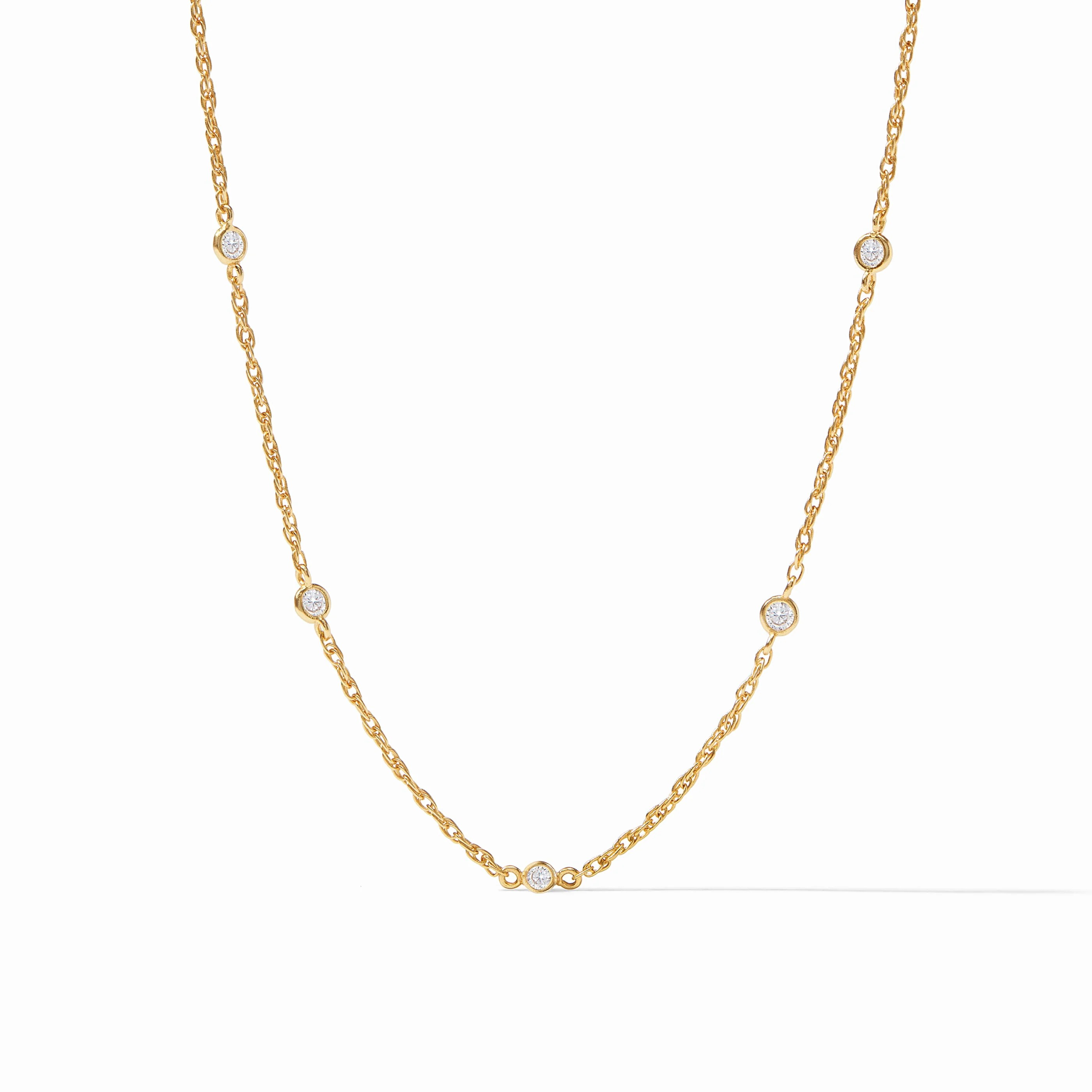 Celeste Gold Delicate Station Necklace