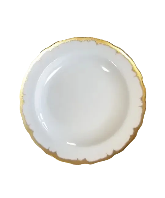 Chelsea Feather Gold Dessert Plate