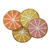 Citrus Beaded Coaster Set