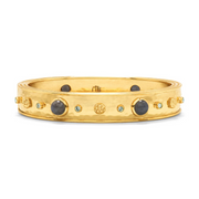 Cleopatra Hinged Bangle - Blue/Gold