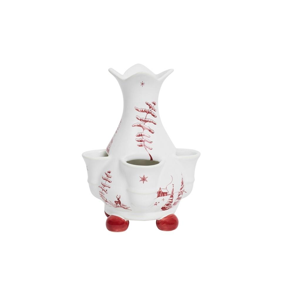 6" Ruby Frolic Tulipiere Vase