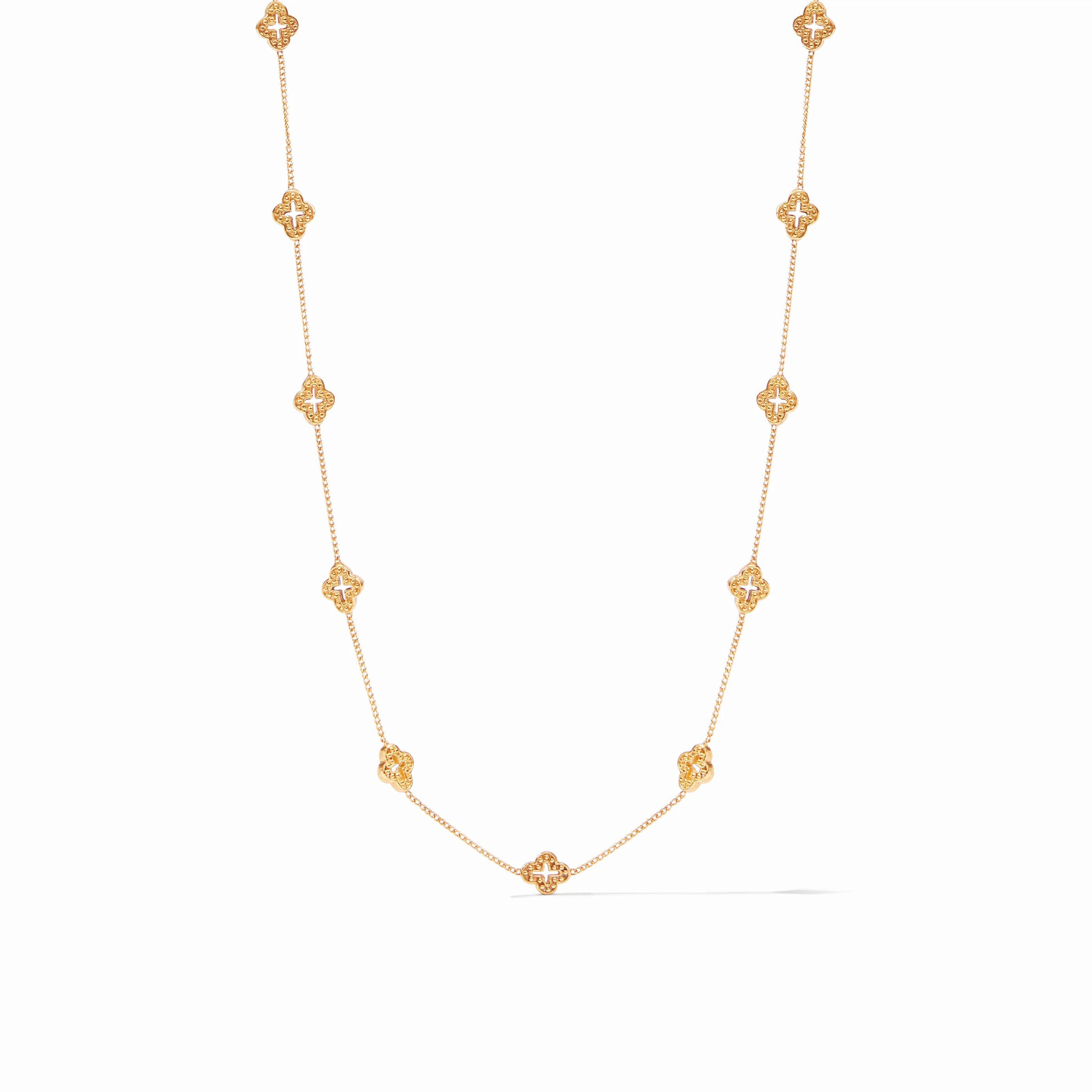 Florentine Gold Demi Delicate Station Necklace