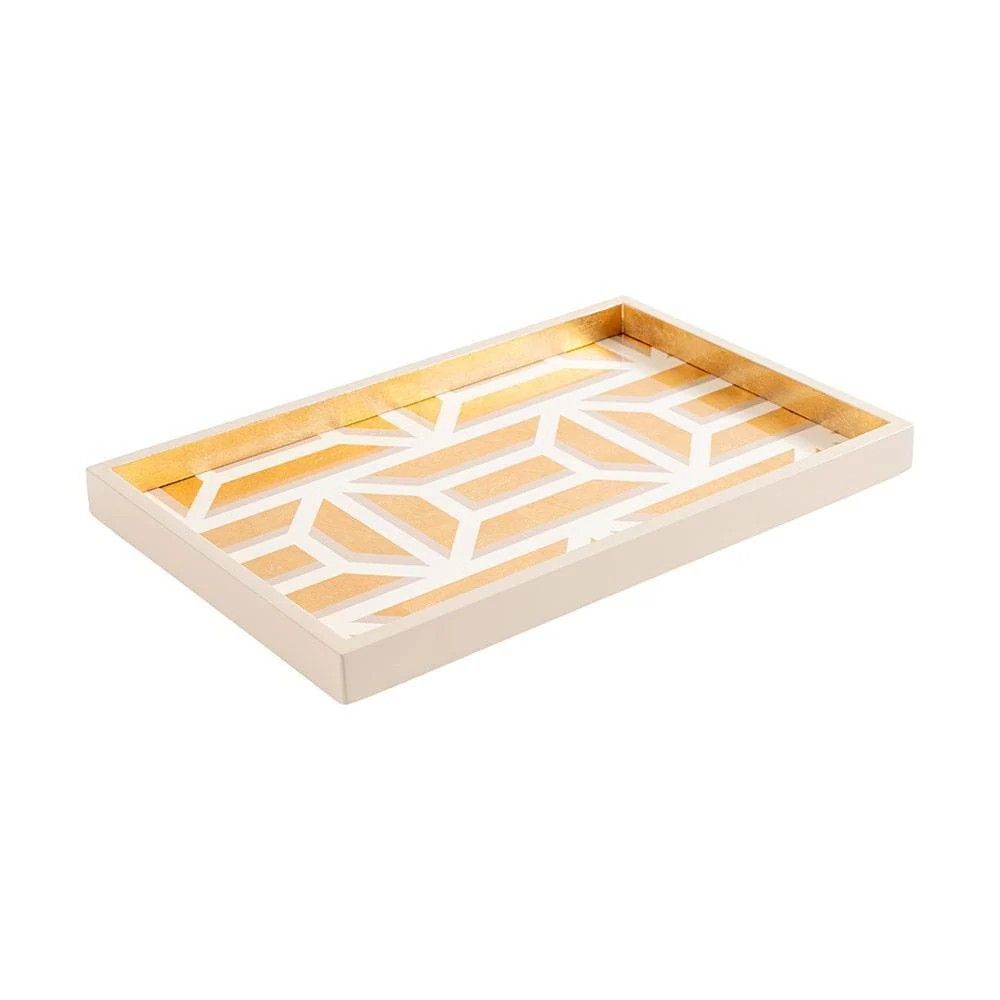 Gold Lacquer Garden Gate Tray