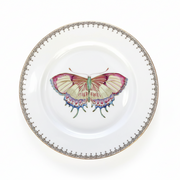 Golden Teardrop Butterfly Dessert Plate