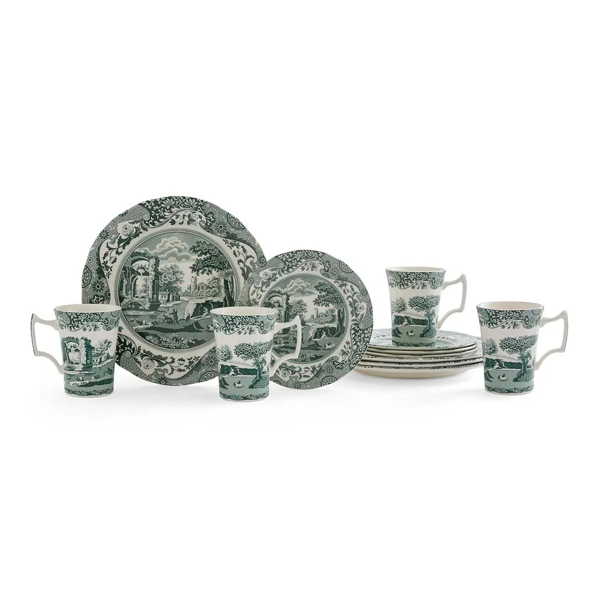 Green Italian 12 Piece Set