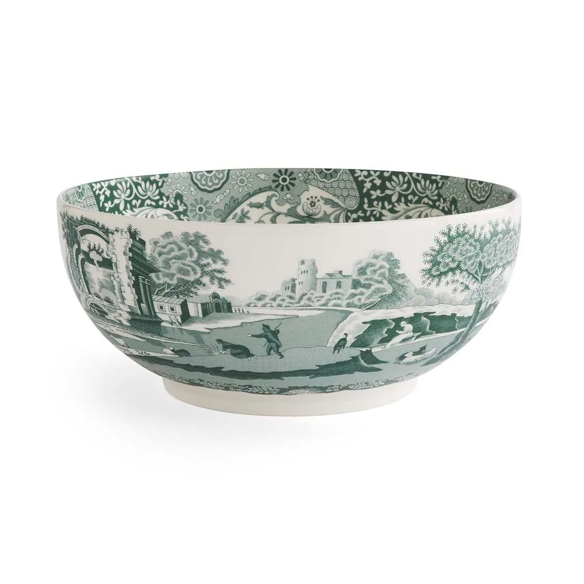 Heritage Green Italian Round Statement Bowl