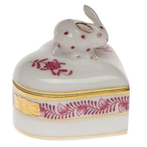 Heart Box with Bunny Figurine