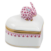 Heart Box with Bunny Figurine
