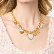 Heart Gold Charm Necklace