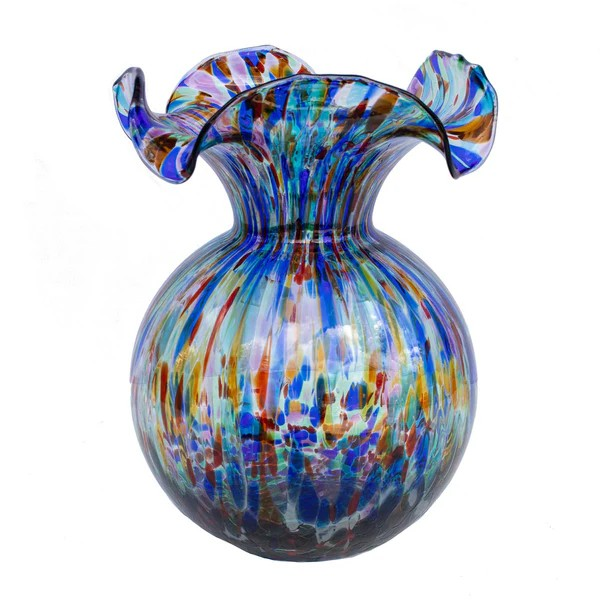 Hibiscus Medium Fluted Vase