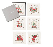 Holly Jolly Cocktail Napkin S/6