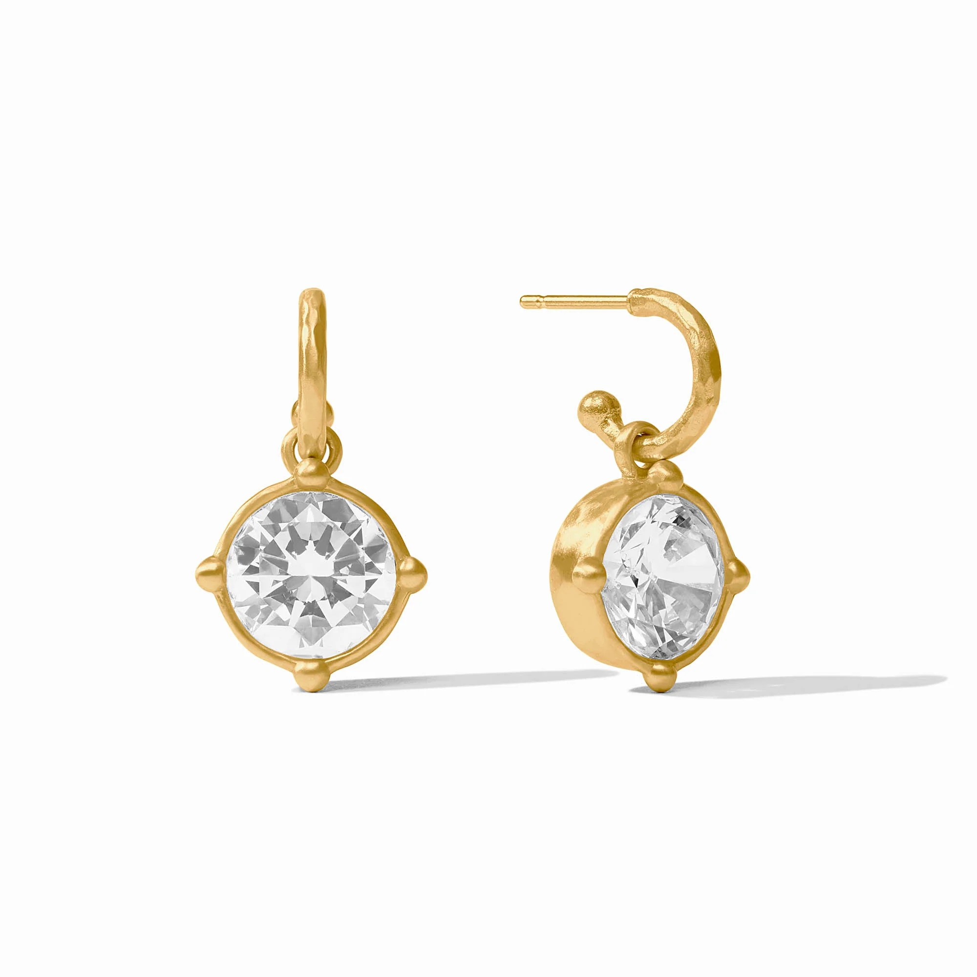 Honeybee Gold Hoop & Charm Earring
