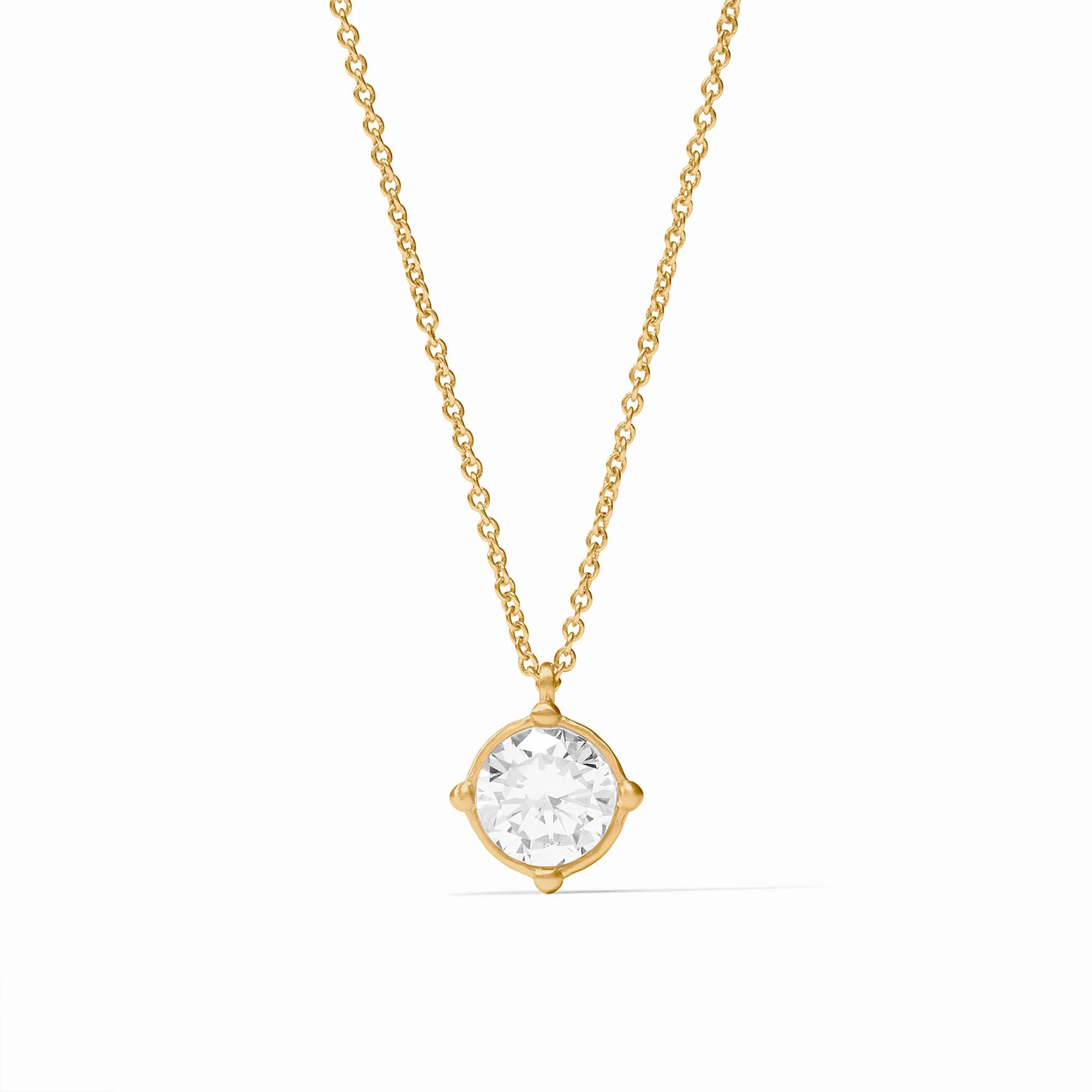 Honeybee Gold Solitaire Necklace