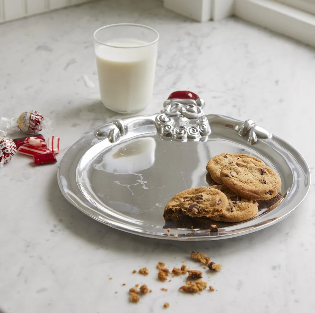 Hugging Santa Cookie Tray