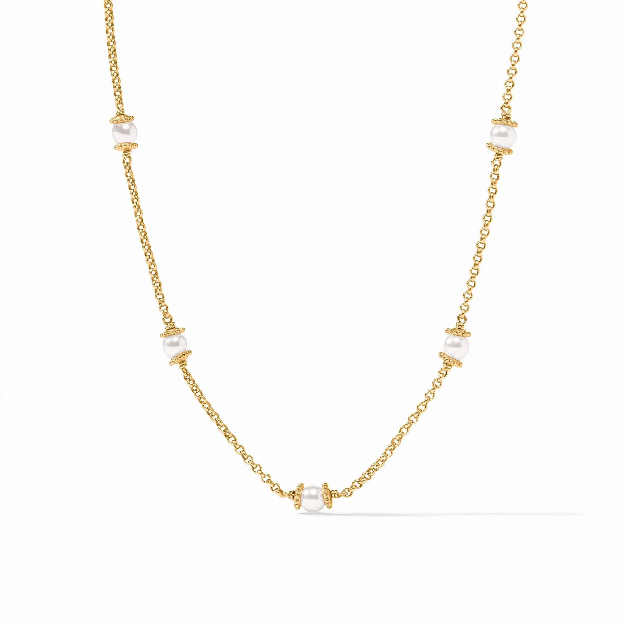 Hydra Gold Delicate Station Necklace