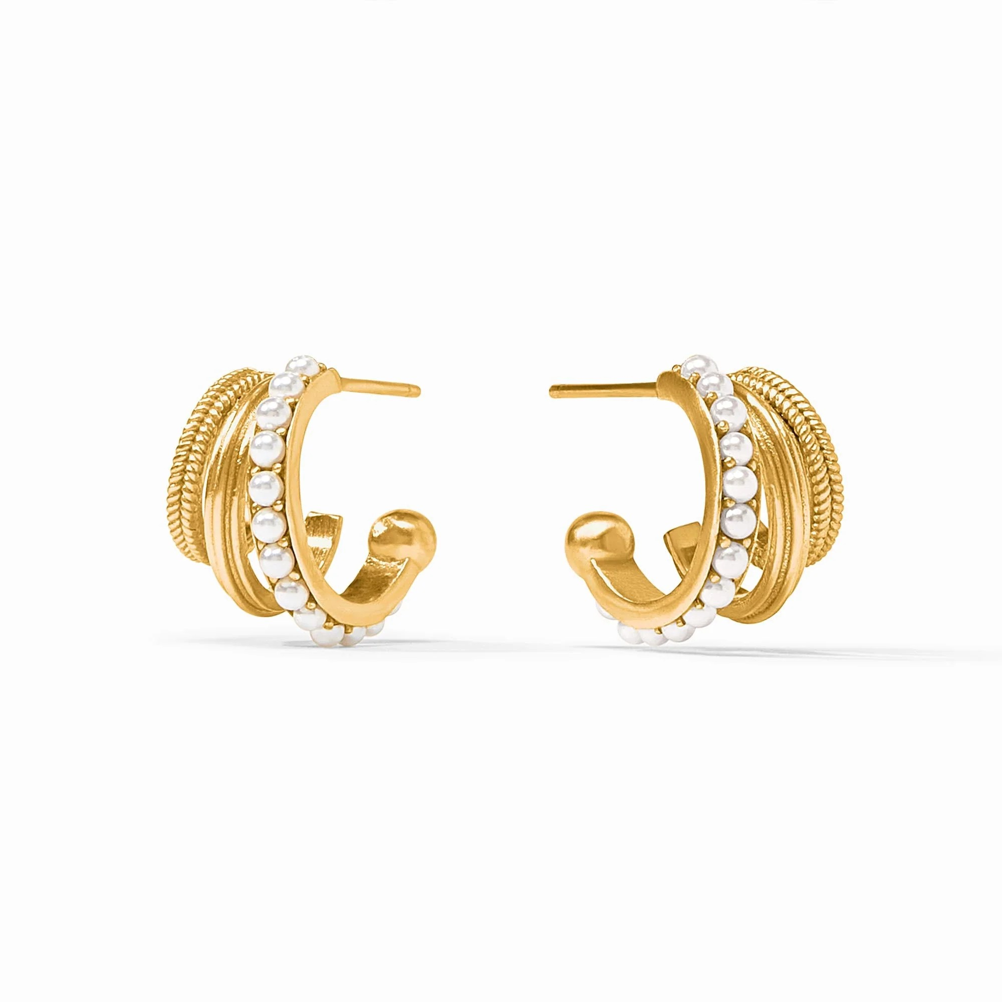 Hydra Gold Triple Hoop