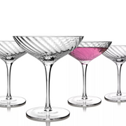 Infiniti Champagne Coupe Glasses S/4