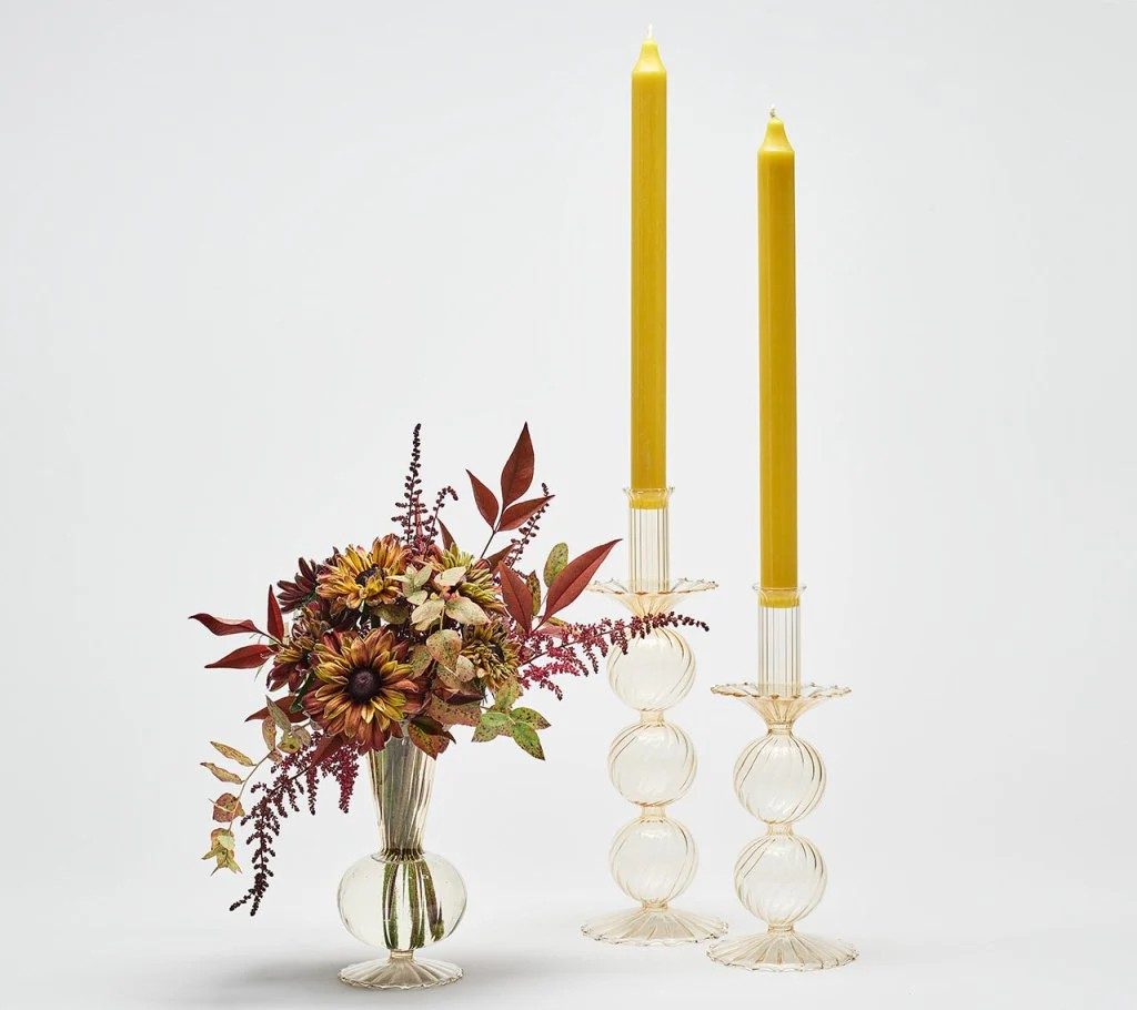 Iris Tall Candlestick S/2