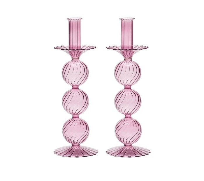 Iris Tall Candlestick S/2