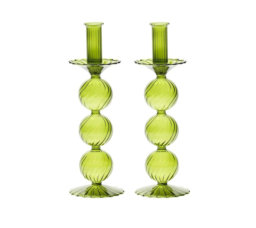 Iris Tall Candlestick S/2