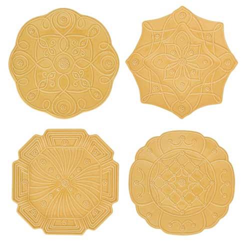 Jardin du Monde Salad/Dessert Plate Set of 4