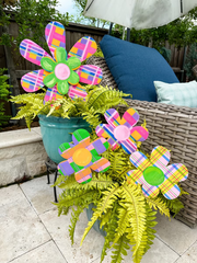 Large Madras Flower Stake