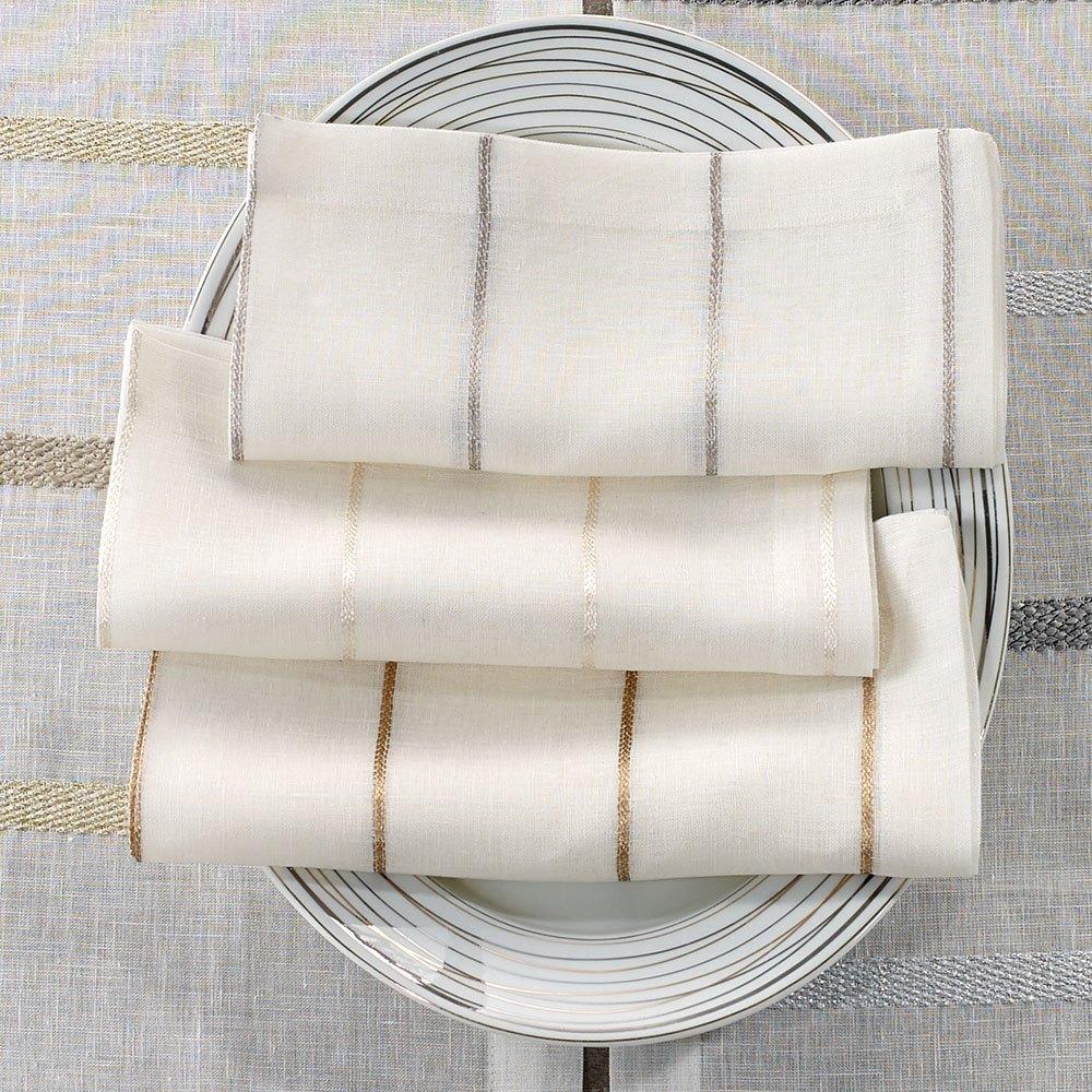 Metallic Thread Napkin Set of 4