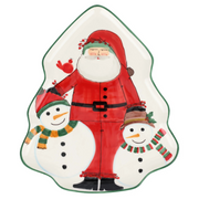 Old St Nick Limited Figural Tree Platter