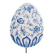 Posh Blue Egg Stake