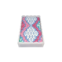White Scalloped Napkin Box