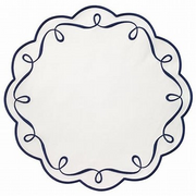 Ribbon Twirl Round Mat S/4
