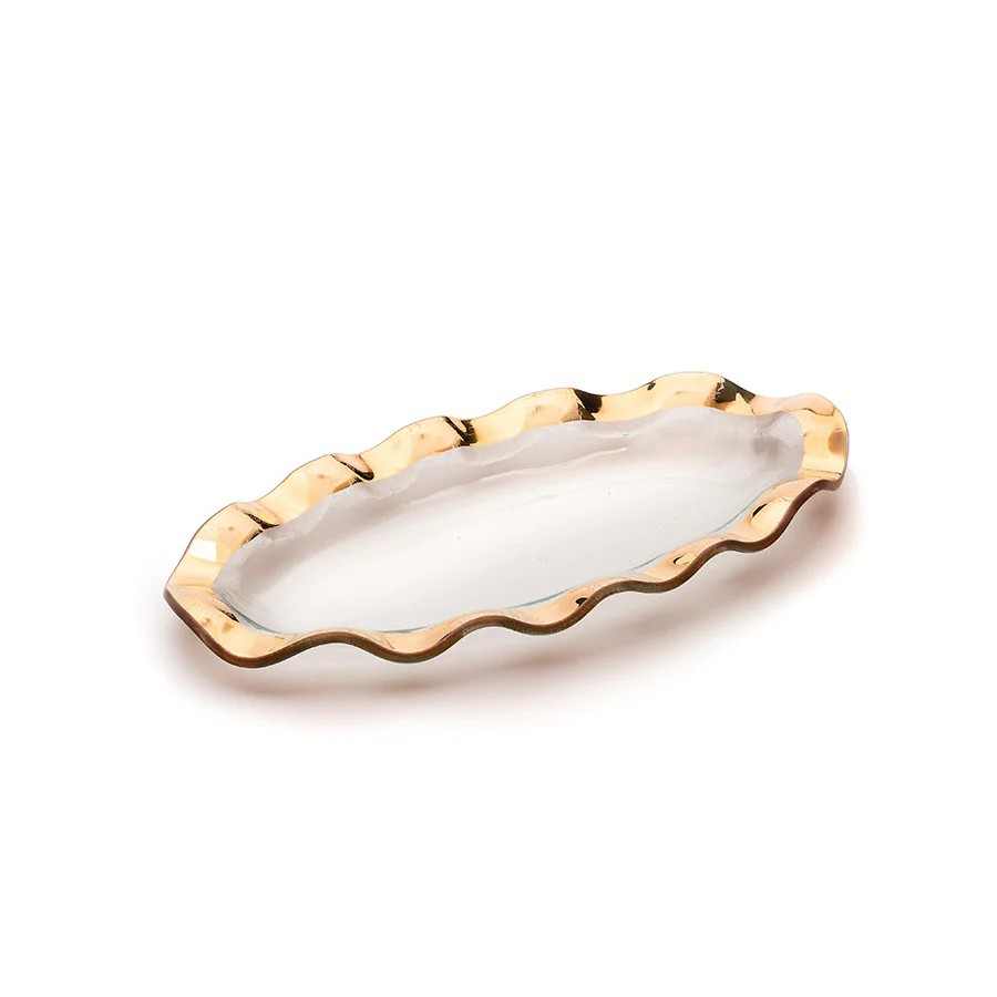 Ruffle Medium Oval Tray