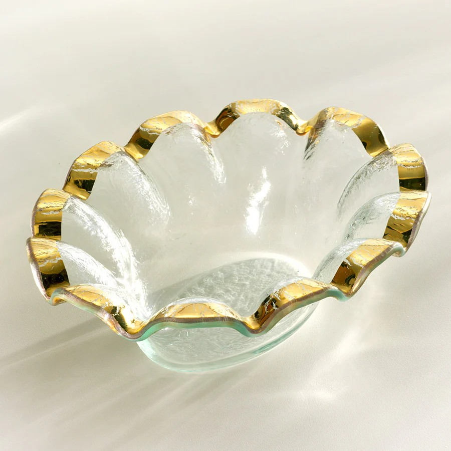 Ruffle Oval Dip Bowl