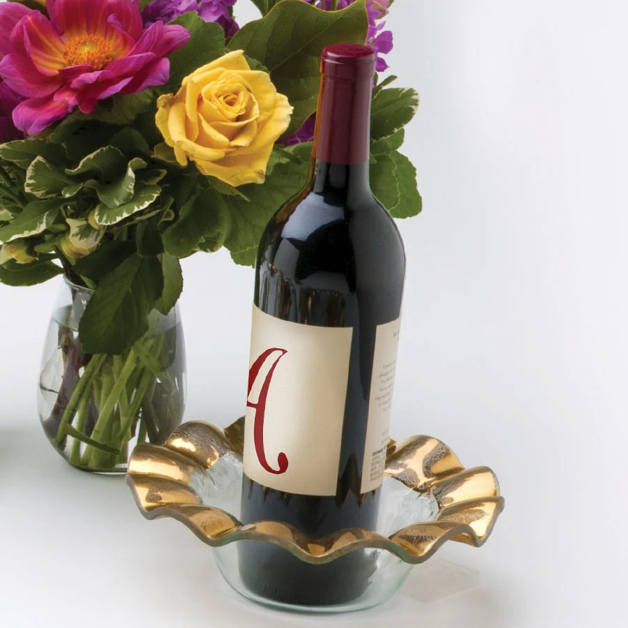 7.5" Ruffle Wine Coaster