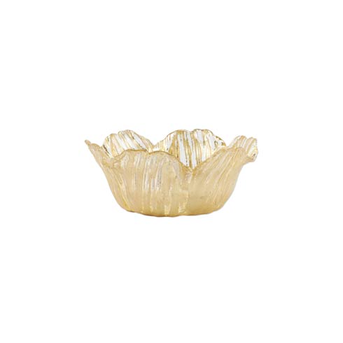 Rufolo Gold Flower Bowl Small