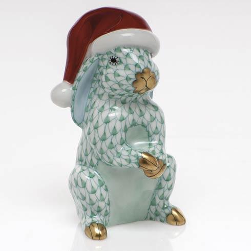 Santa Bunny Figurine