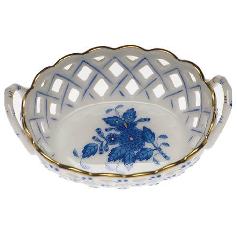 Small Openwork Basket Figurine