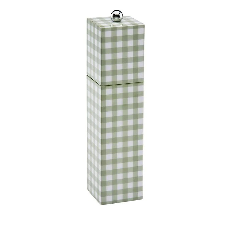 Gingham Square Pillar Salt or Pepper