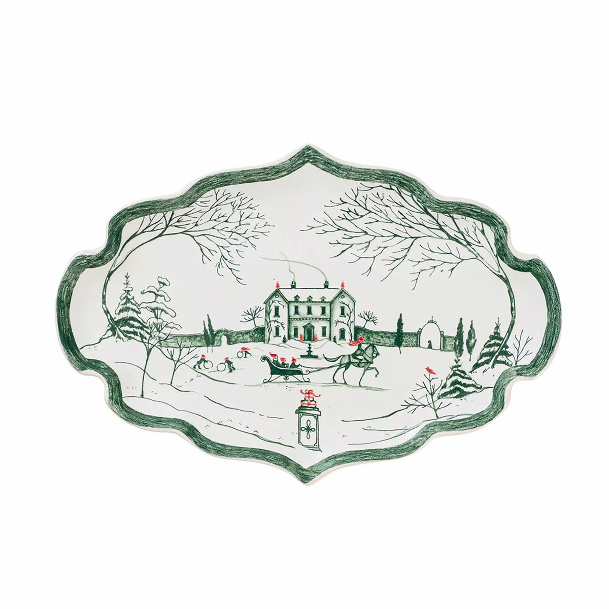Country Estate Winter Frolic Gift Tray